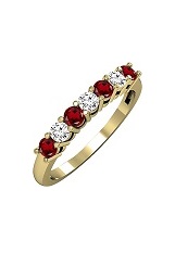 nice yellow gold round garnet gemstone baby birthstone ring